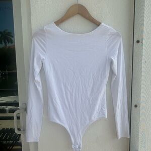 White Long Sleeve Marea Bodysuit